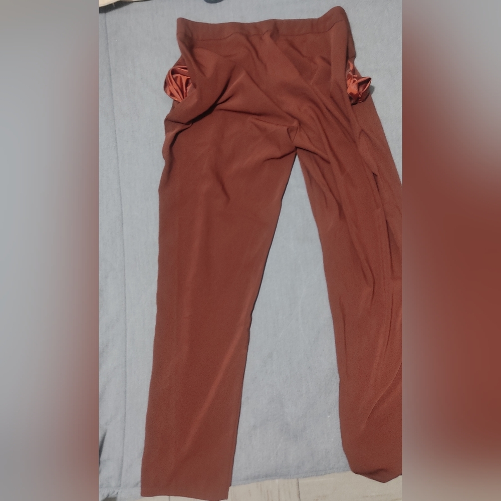 Mustard Seed Beautiful brown Polyester and Spandex pants (small) (like new)